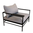 Fermob Rivage Fauteuil bas Réglisse 42 Teint Masse Texture Stracciatella M01284 