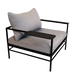 Fermob Rivage Fauteuil bas Réglisse 42 Teint Masse Texture Stracciatella M01284 