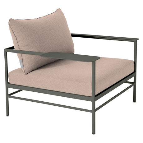 Fermob Rivage Fauteuil bas Romarin 48 Natté Sunbrella Ficelle M0610 