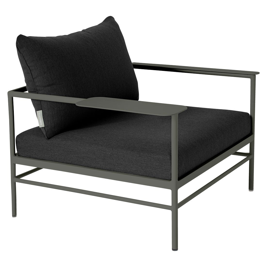 Fermob Rivage Fauteuil bas Romarin 48 Natté Sunbrella Gris Nuit M01282 