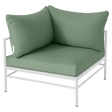 Fermob Rivage Fauteuil d'angle Blanc coton 01 Natté Sunbrella Cactus 82 