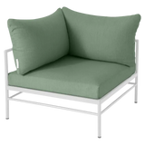 Fermob Rivage Fauteuil d'angle Blanc coton 01 Natté Sunbrella Cactus 82 