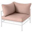 Fermob Rivage Fauteuil d'angle Blanc coton 01 Natté Sunbrella Ficelle M0610 