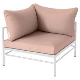 Fermob Rivage Fauteuil d'angle Blanc coton 01 Natté Sunbrella Ficelle M0610 