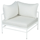Fermob Rivage Fauteuil d'angle Blanc coton 01 Perle D4 
