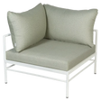 Fermob Rivage Fauteuil d'angle Blanc coton 01 Teint Masse Mix Vert Prairie M01354 