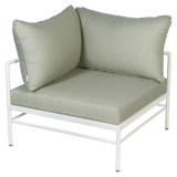 Fermob Rivage Fauteuil d'angle Blanc coton 01 Teint Masse Mix Vert Prairie M01354 