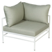 Fermob Rivage Fauteuil d'angle Blanc coton 01 Teint Masse Mix Vert Prairie M01354 