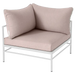 Fermob Rivage Fauteuil d'angle Blanc coton 01 Teint Masse Papyrus M0602 