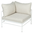 Fermob Rivage Fauteuil d'angle Blanc coton 01 Teint Masse Texture Osier M0605 