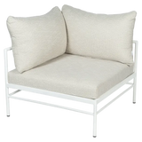 Fermob Rivage Fauteuil d'angle Blanc coton 01 Teint Masse Texture Osier M0605 