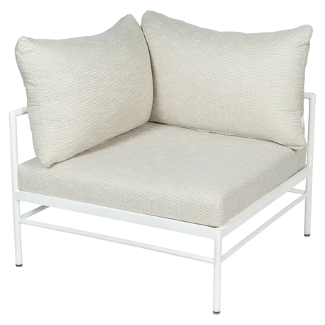 Fermob Rivage Fauteuil d'angle Blanc coton 01 Teint Masse Texture Osier M0605 