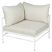 Fermob Rivage Fauteuil d'angle Blanc coton 01 Teint Masse Texture Osier M0605 