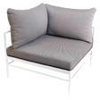 Fermob Rivage Fauteuil d'angle Blanc coton 01 Teint Masse Texture Stracciatella M01284 