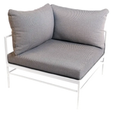 Fermob Rivage Fauteuil d'angle Blanc coton 01 Teint Masse Texture Stracciatella M01284 