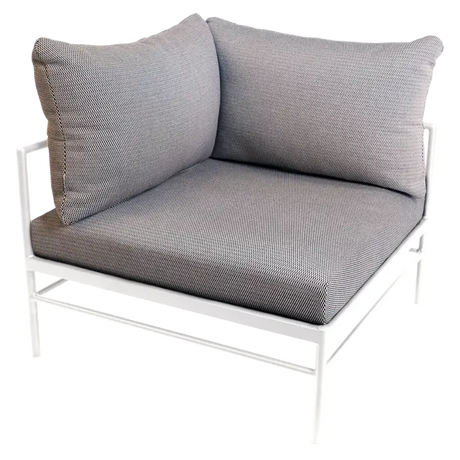 Fermob Rivage Fauteuil d'angle Blanc coton 01 Teint Masse Texture Stracciatella M01284 