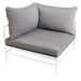 Fermob Rivage Fauteuil d'angle Blanc coton 01 Teint Masse Texture Stracciatella M01284 