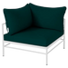 Fermob Rivage Fauteuil d'angle Blanc coton 01 Teint Masse Vert Paon cru M01353 