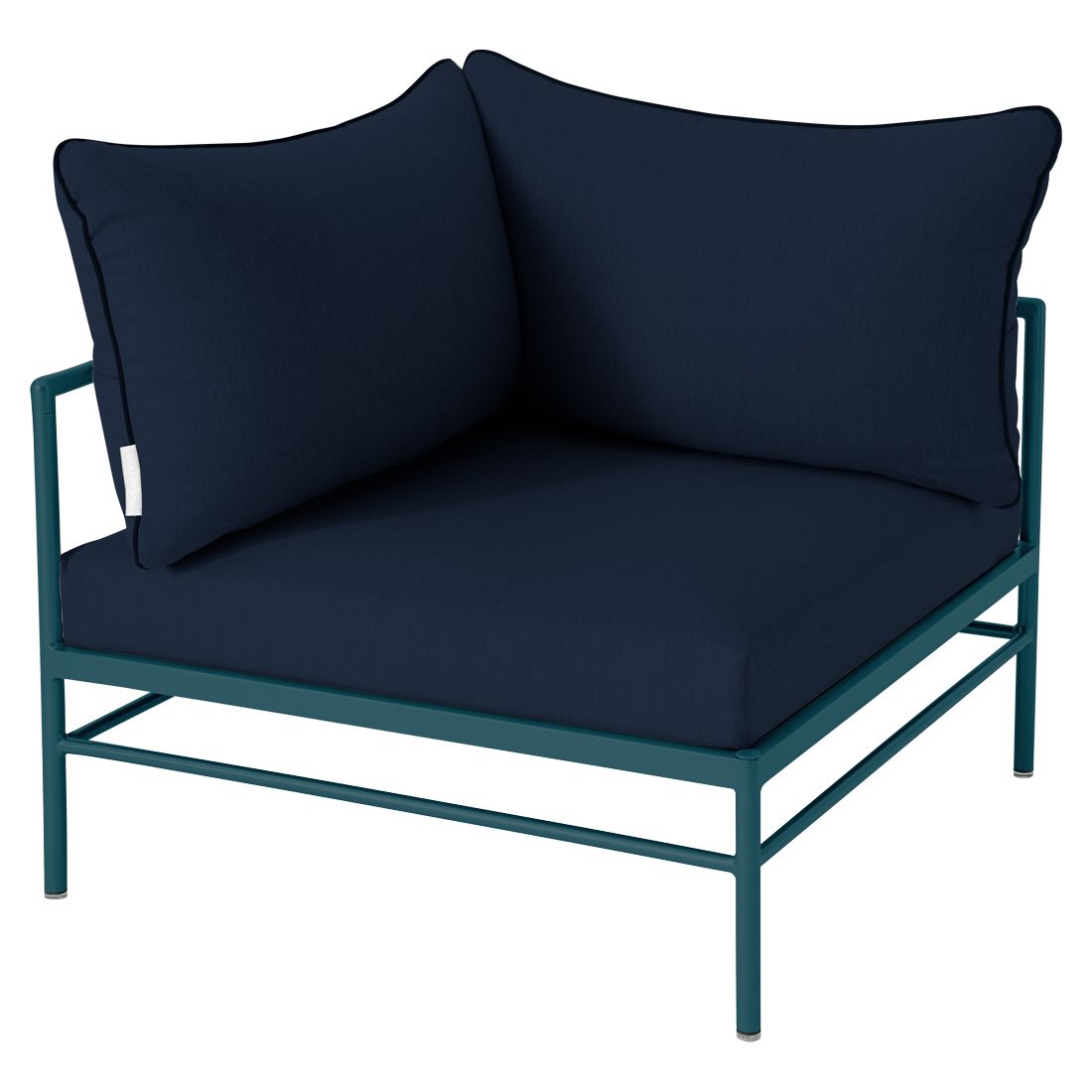 Fermob Rivage Fauteuil d'angle Bleu acapulco 21 Teint Masse Bleu Nuit M0754 