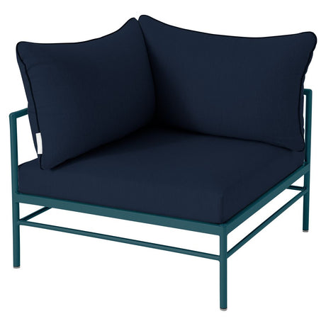 Fermob Rivage Fauteuil d'angle Bleu acapulco 21 Teint Masse Bleu Nuit M0754 