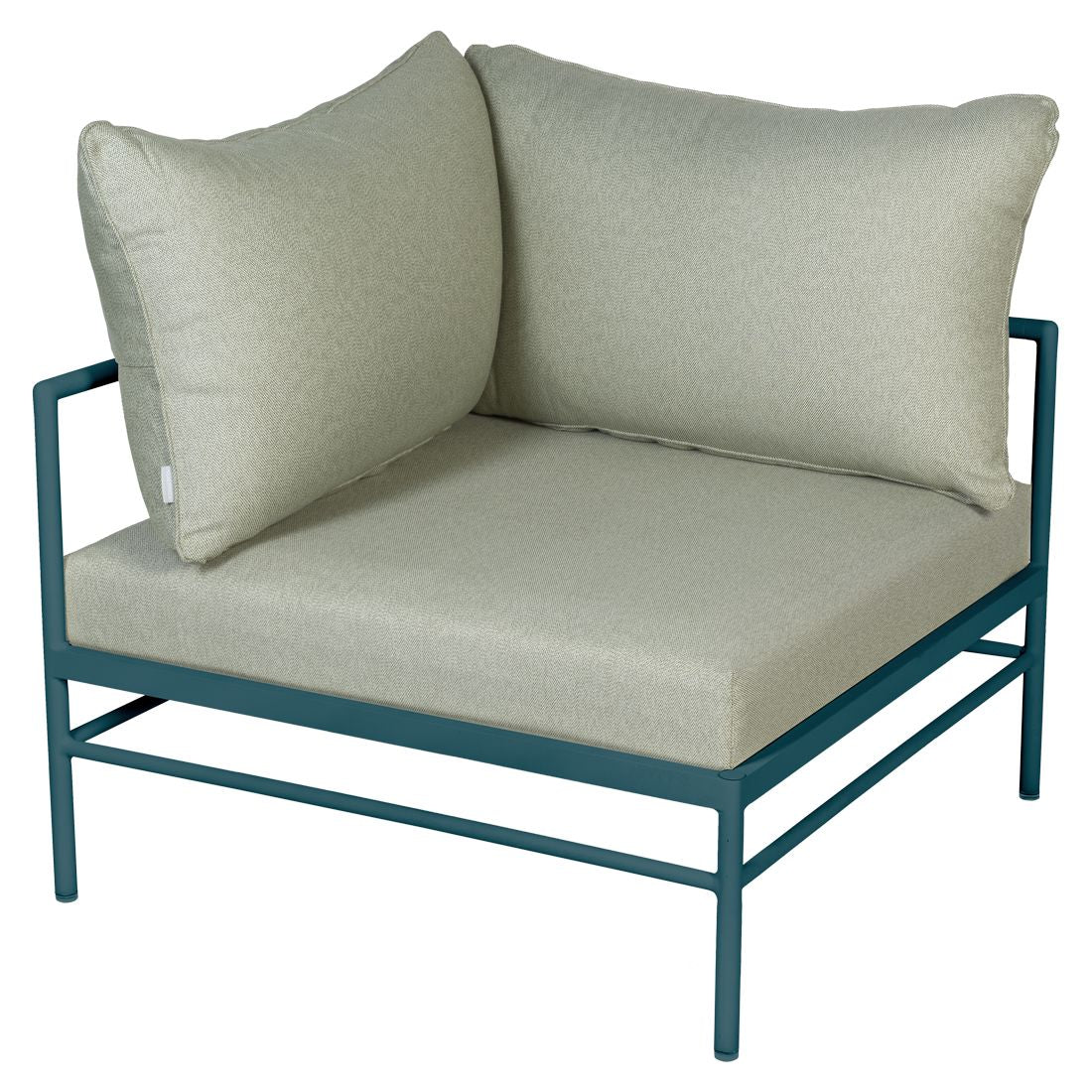 Fermob Rivage Fauteuil d'angle Bleu acapulco 21 Teint Masse Mix Vert Prairie M01354 