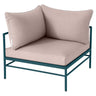 Fermob Rivage Fauteuil d'angle Bleu acapulco 21 Teint Masse Papyrus M0602 