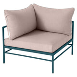 Fermob Rivage Fauteuil d'angle Bleu acapulco 21 Teint Masse Papyrus M0602 