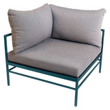 Fermob Rivage Fauteuil d'angle Bleu acapulco 21 Teint Masse Texture Stracciatella M01284 