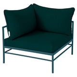 Fermob Rivage Fauteuil d'angle Bleu acapulco 21 Teint Masse Vert Paon cru M01353 