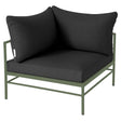 Fermob Rivage Fauteuil d'angle Cactus 82 Natté Sunbrella Gris Nuit M01282 