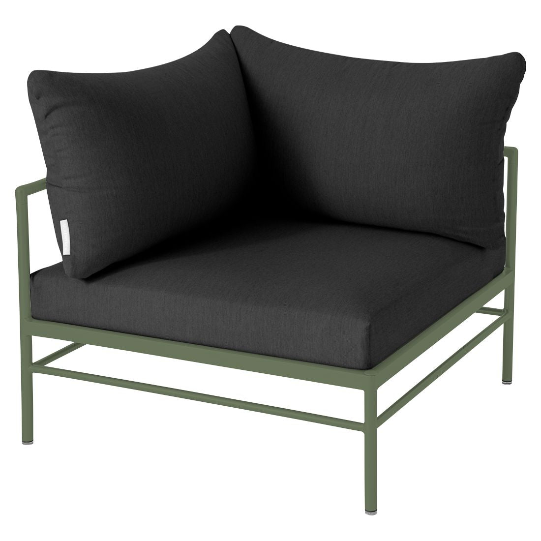 Fermob Rivage Fauteuil d'angle Cactus 82 Natté Sunbrella Gris Nuit M01282 