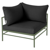 Fermob Rivage Fauteuil d'angle Cactus 82 Natté Sunbrella Gris Nuit M01282 