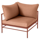 Fermob Rivage Fauteuil d'angle Ocre rouge 20 Natté Sunbrella Pêche M0138 