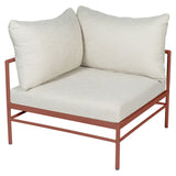 Fermob Rivage Fauteuil d'angle Ocre rouge 20 Teint Masse Texture Osier M0605 