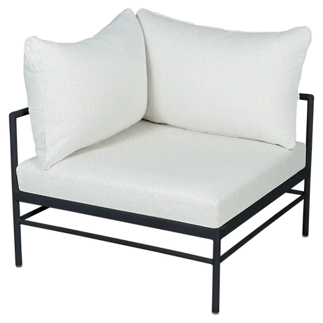 Fermob Rivage Fauteuil d'angle Réglisse 42 Perle D4 