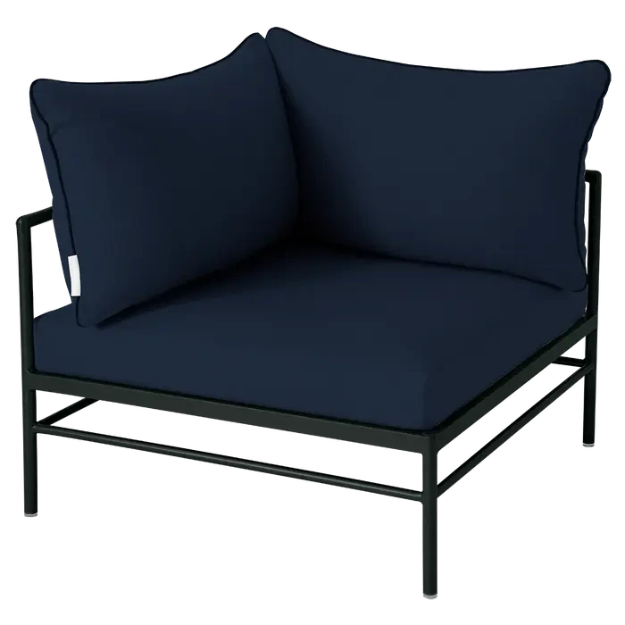 Fermob Rivage Fauteuil d'angle Réglisse 42 Teint Masse Bleu Nuit M0754 