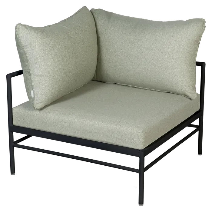 Fermob Rivage Fauteuil d'angle Réglisse 42 Teint Masse Mix Vert Prairie M01354 