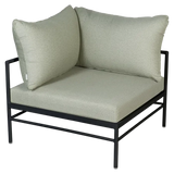 Fermob Rivage Fauteuil d'angle Réglisse 42 Teint Masse Mix Vert Prairie M01354 