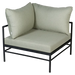 Fermob Rivage Fauteuil d'angle Réglisse 42 Teint Masse Mix Vert Prairie M01354 