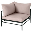 Fermob Rivage Fauteuil d'angle Réglisse 42 Teint Masse Papyrus M0602 