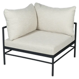 Fermob Rivage Fauteuil d'angle Réglisse 42 Teint Masse Texture Osier M0605 