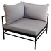 Fermob Rivage Fauteuil d'angle Réglisse 42 Teint Masse Texture Stracciatella M01284 