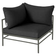 Fermob Rivage Fauteuil d'angle Romarin 48 Natté Sunbrella Gris Nuit M01282 