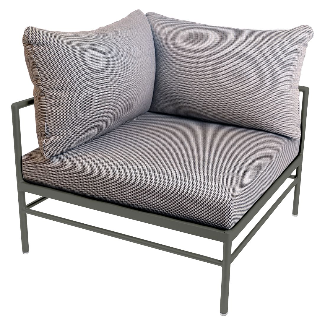 Fermob Rivage Fauteuil d'angle Romarin 48 Teint Masse Texture Stracciatella M01284 