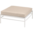 Fermob Rivage Pouf Blanc coton 01 Natté Sunbrella Ficelle M0610 