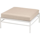 Fermob Rivage Pouf Blanc coton 01 Natté Sunbrella Ficelle M0610 