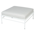 Fermob Rivage Pouf Blanc coton 01 Perle D4 
