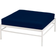 Fermob Rivage Pouf Blanc coton 01 Teint Masse Bleu Nuit M0754 