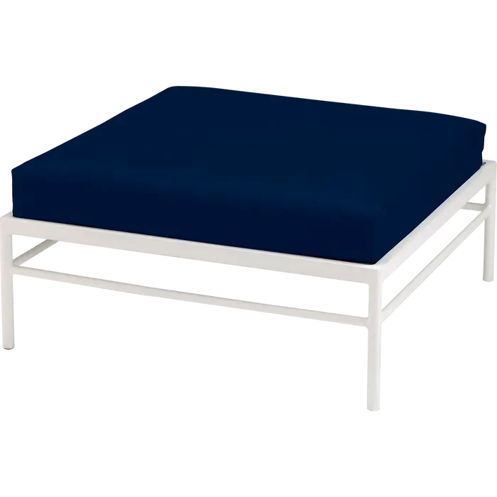 Fermob Rivage Pouf Blanc coton 01 Teint Masse Bleu Nuit M0754 