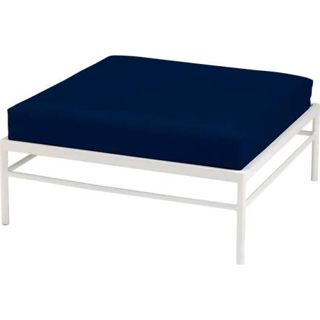 Fermob Rivage Pouf Blanc coton 01 Teint Masse Bleu Nuit M0754 